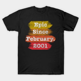 Epic Since February 2001 20th Birthday T-Shirt